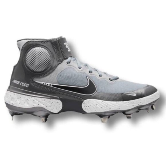 Nike Alpha Huarache Elite 3 Mid 'Light Smoke Grey' CZ6542-011 size 15 - Picture 1 of 8